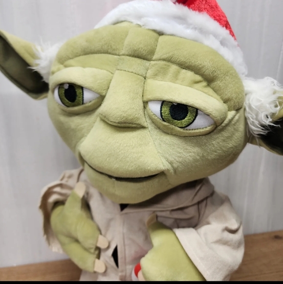 Star Wars Santa YODA  Jedi Master Plush Toy Animal Large 20”Christmas The Force - Picture 2 of 8